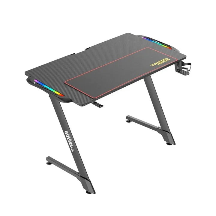 Twisted Minds Z-Shaped RGB Gaming Desk (110*60*75cm) - Tashqila Twisted Minds Z-Shaped RGB Gaming Desk (110*60*75cm) - Tashqila